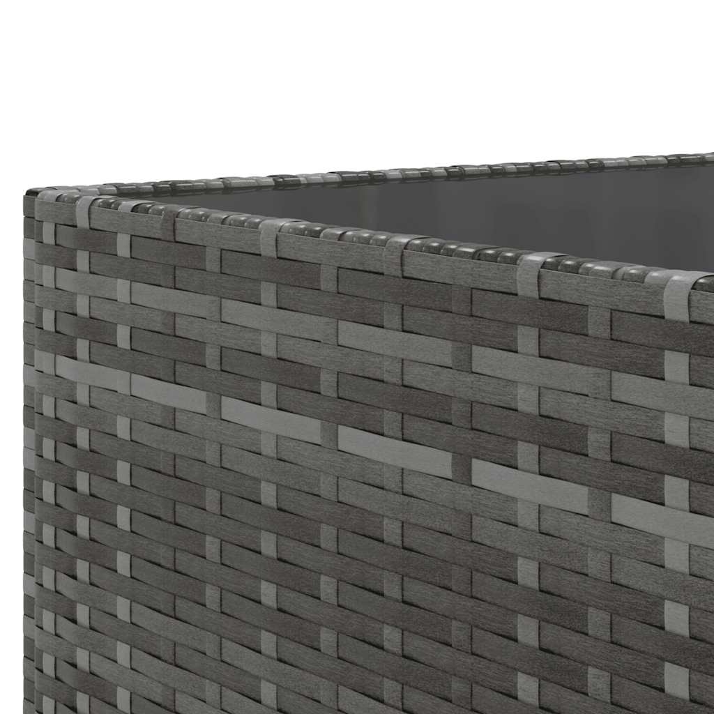 Set mobilier de grădină cu perne, 6 piese, gri, poliratan GartenMobel Dekor