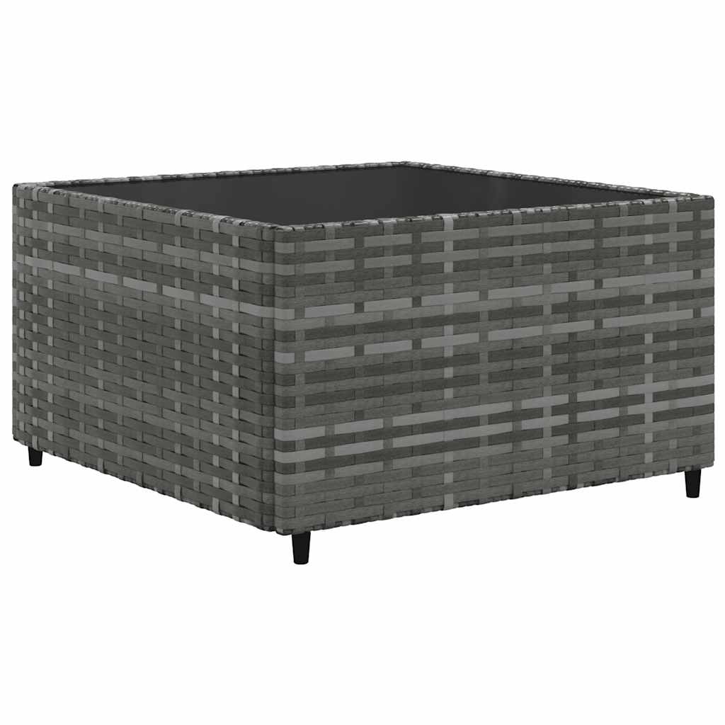 Set mobilier de grădină cu perne, 6 piese, gri, poliratan GartenMobel Dekor