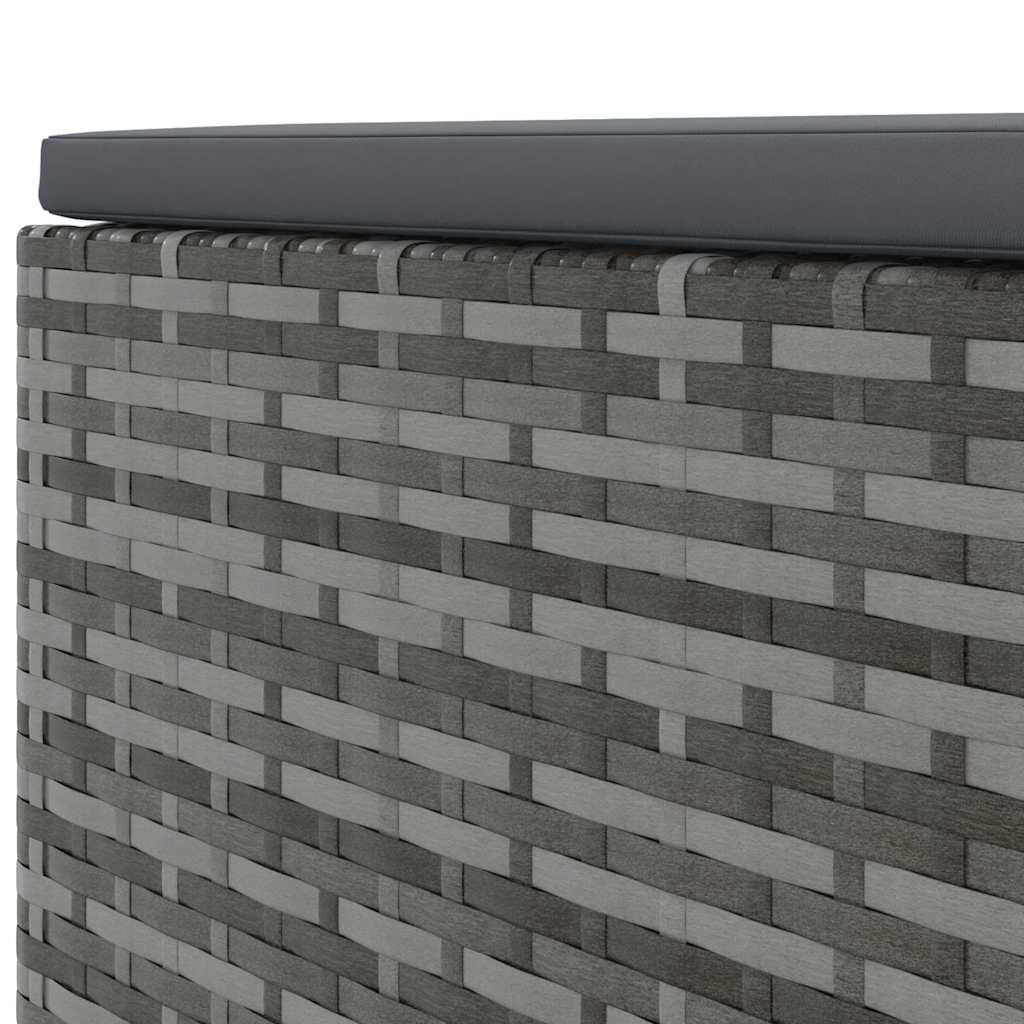 Set mobilier de grădină cu perne, 6 piese, gri, poliratan GartenMobel Dekor