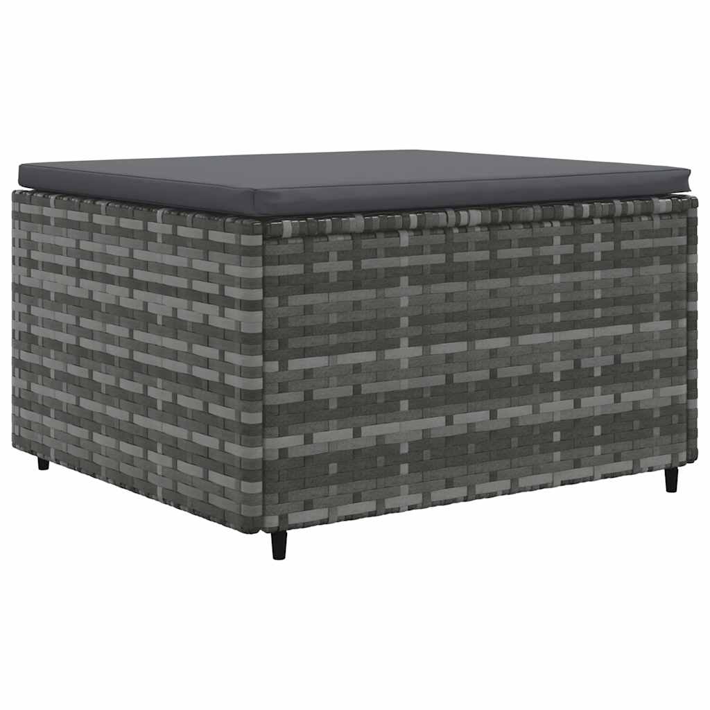 Set mobilier de grădină cu perne, 6 piese, gri, poliratan GartenMobel Dekor