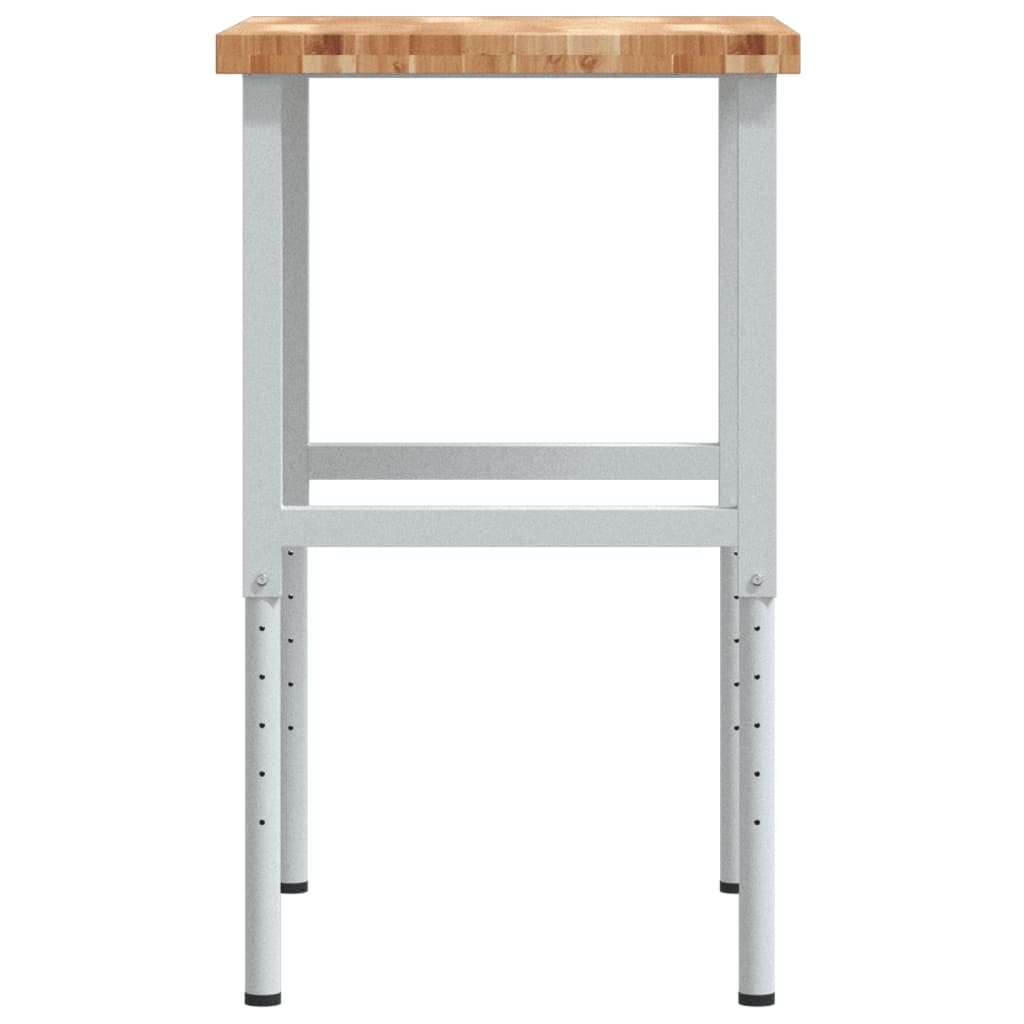 Banc lucru 80x60x(73-99,5) cm lemn masiv acacia dreptunghiular GartenMobel Dekor