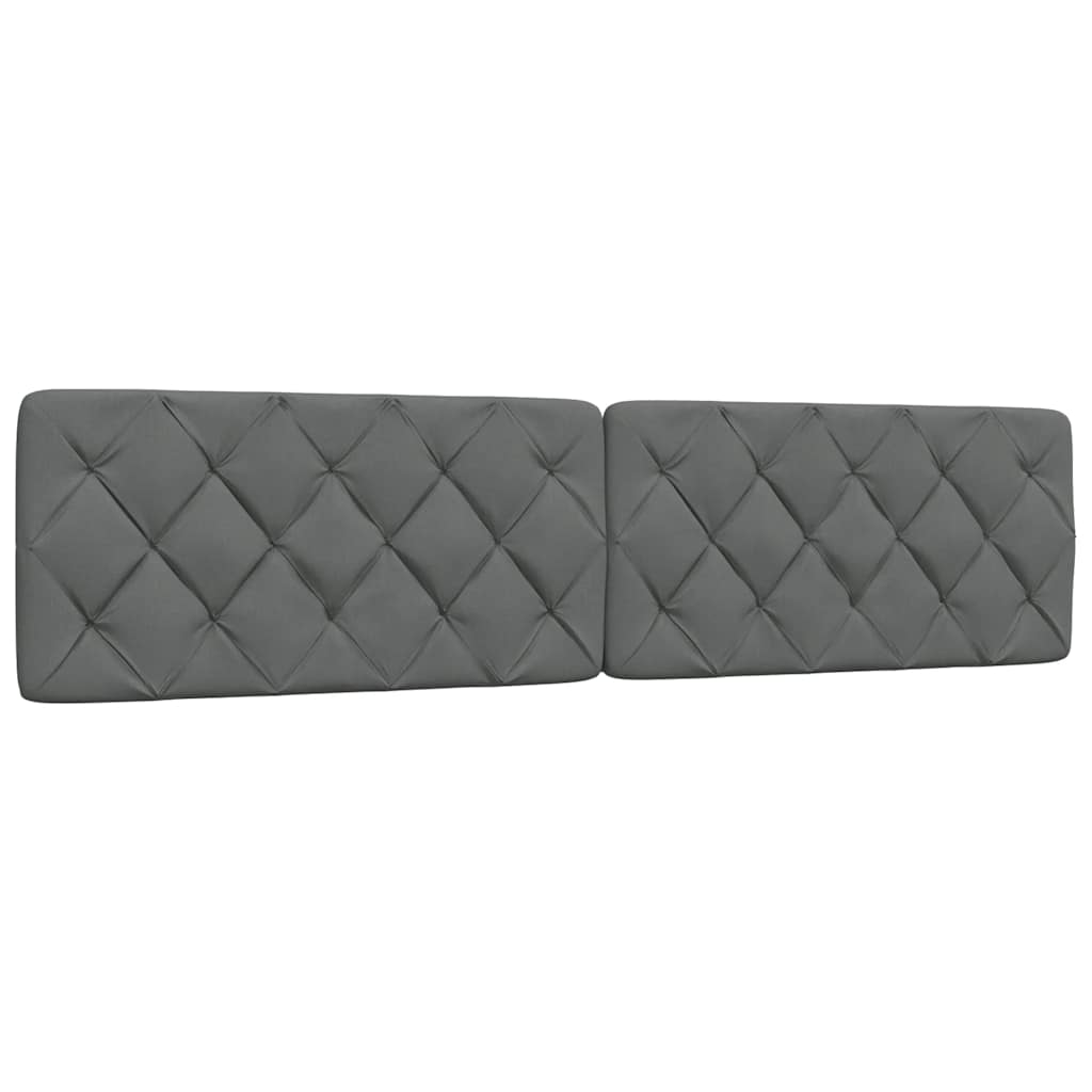 Cadru de pat fără saltea, gri închis, 200x200 cm, textil GartenMobel Dekor