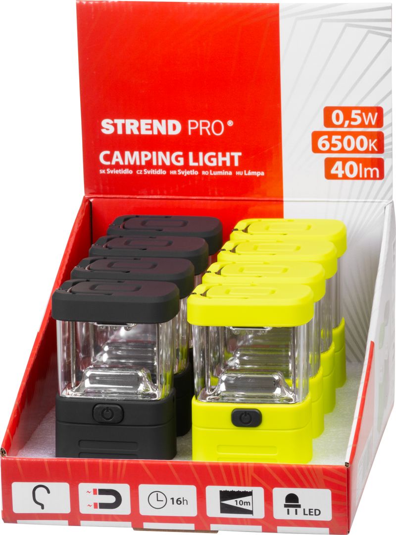 Lampa Strend Pro Camping CL565, 11 LED, 3xAA, kempingové svietidlo, Sellbox 8 ks