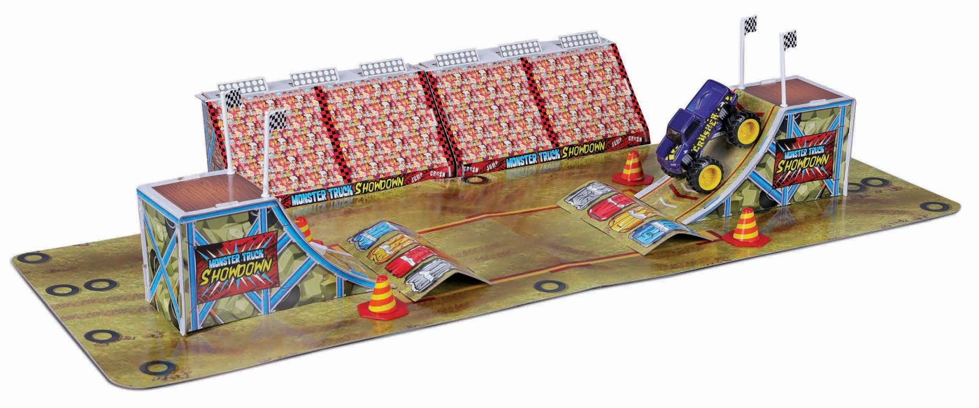 MAISTO FRESH METAL 100 SET DE CONSTRUCTIE PISTA MONSTER TRUCK CU 1 VEHICUL INCLUS