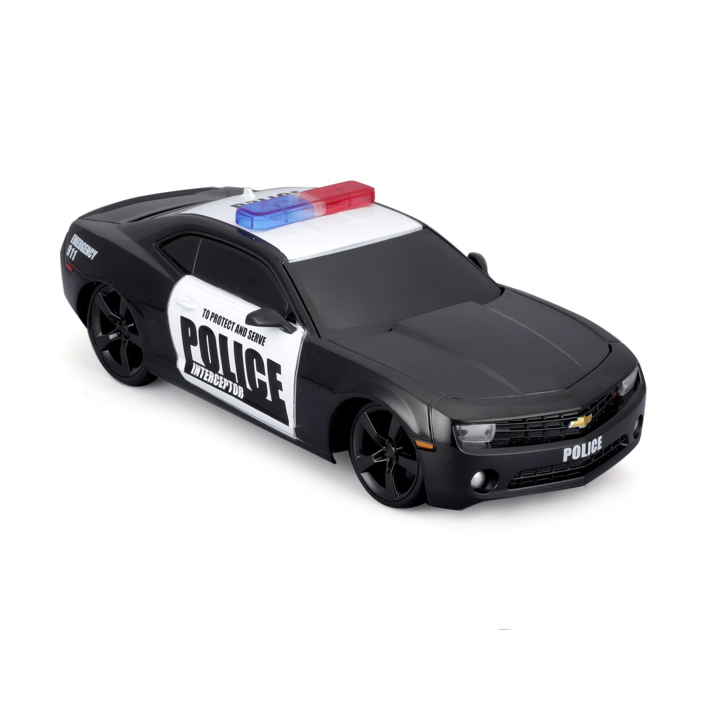 MAISTO MOTOSOUNDS MASINUTA CHEVROLET CAMARO SS 2010 DE POLITIE CU SUNETE SI LUMINI SCARA 1 LA 24