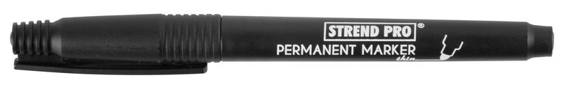 Značkovač Strend Pro Thin, tenký, čierny, Sellbox 12 ks