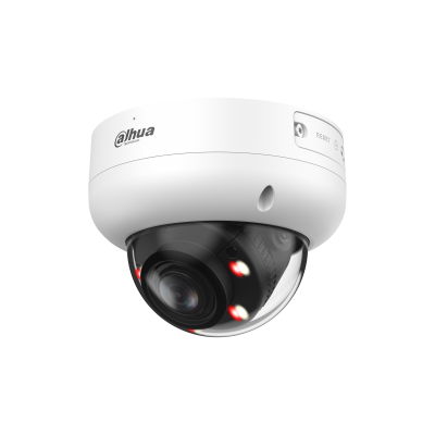 Camera IP Dahua, Dome, 8MP, Smart dual light 50m, lentila motorizata 2.7mm-13.5mm, Microfon, Card SD, Intrare/Iesire alarma, WizSense, AcuPick, POE, IPC-HDBW3849R-ZAS-IL-27135 SafetyGuard Surveillance