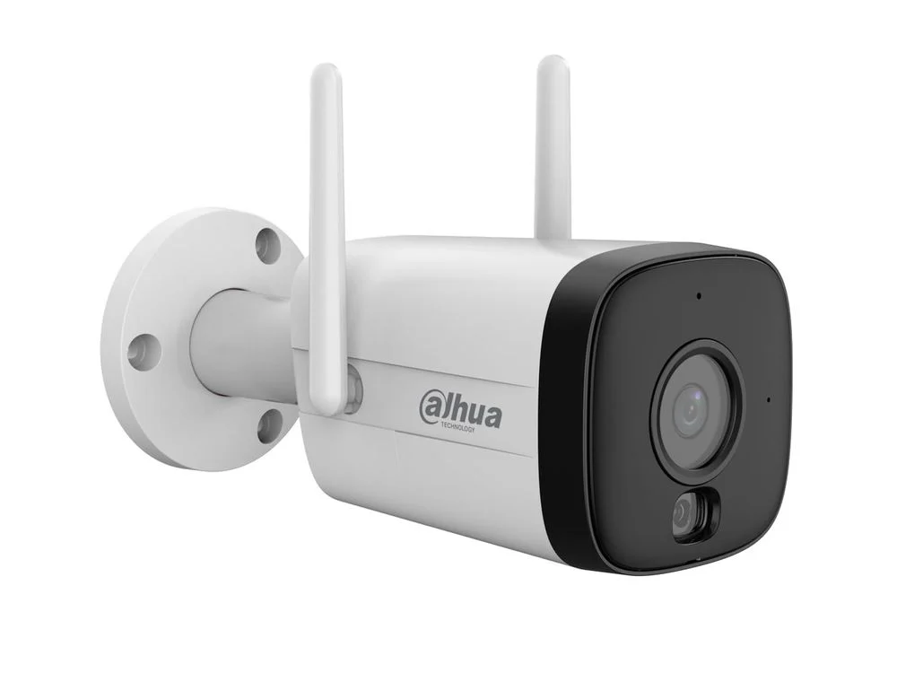Camera supraveghere IP Dahua, Wi-Fi, 3MP, lentila 2.8mm, Dual Light, detectie inteligenta, microfon, slot microSD, IP67 - IPC-HFW1339DTK1-SAW-IL-0280B SafetyGuard Surveillance