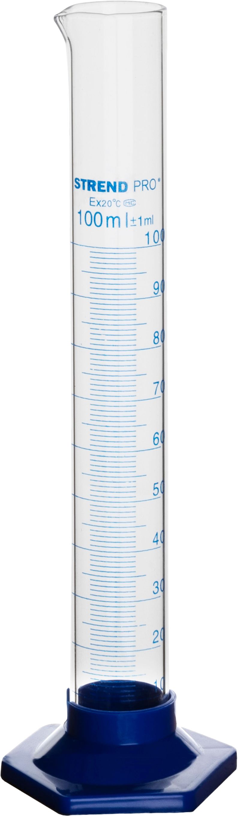 Cilindru gradat din sticla Strend Pro, 100 ml, pentru masurare precisa