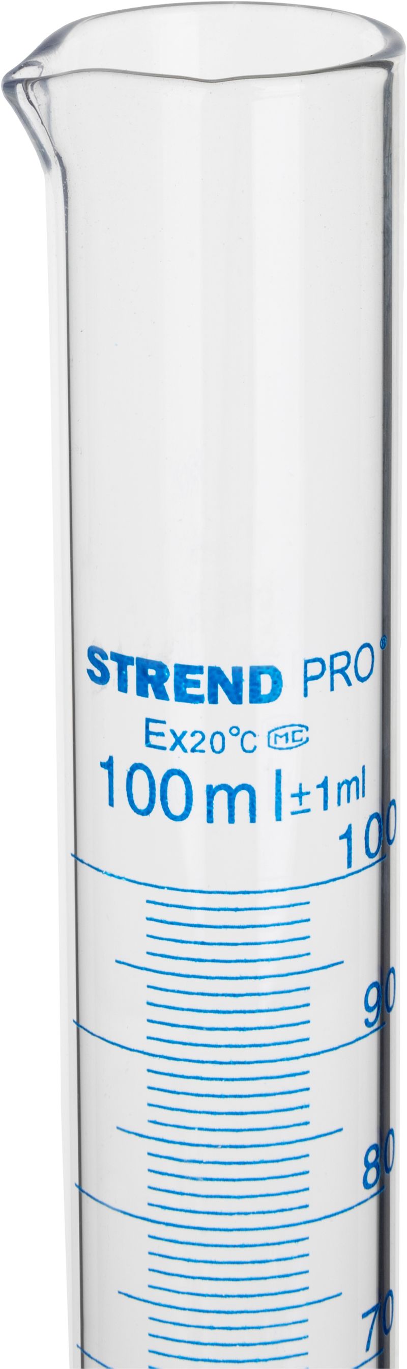 Cilindru gradat din sticla Strend Pro, 100 ml, pentru masurare precisa