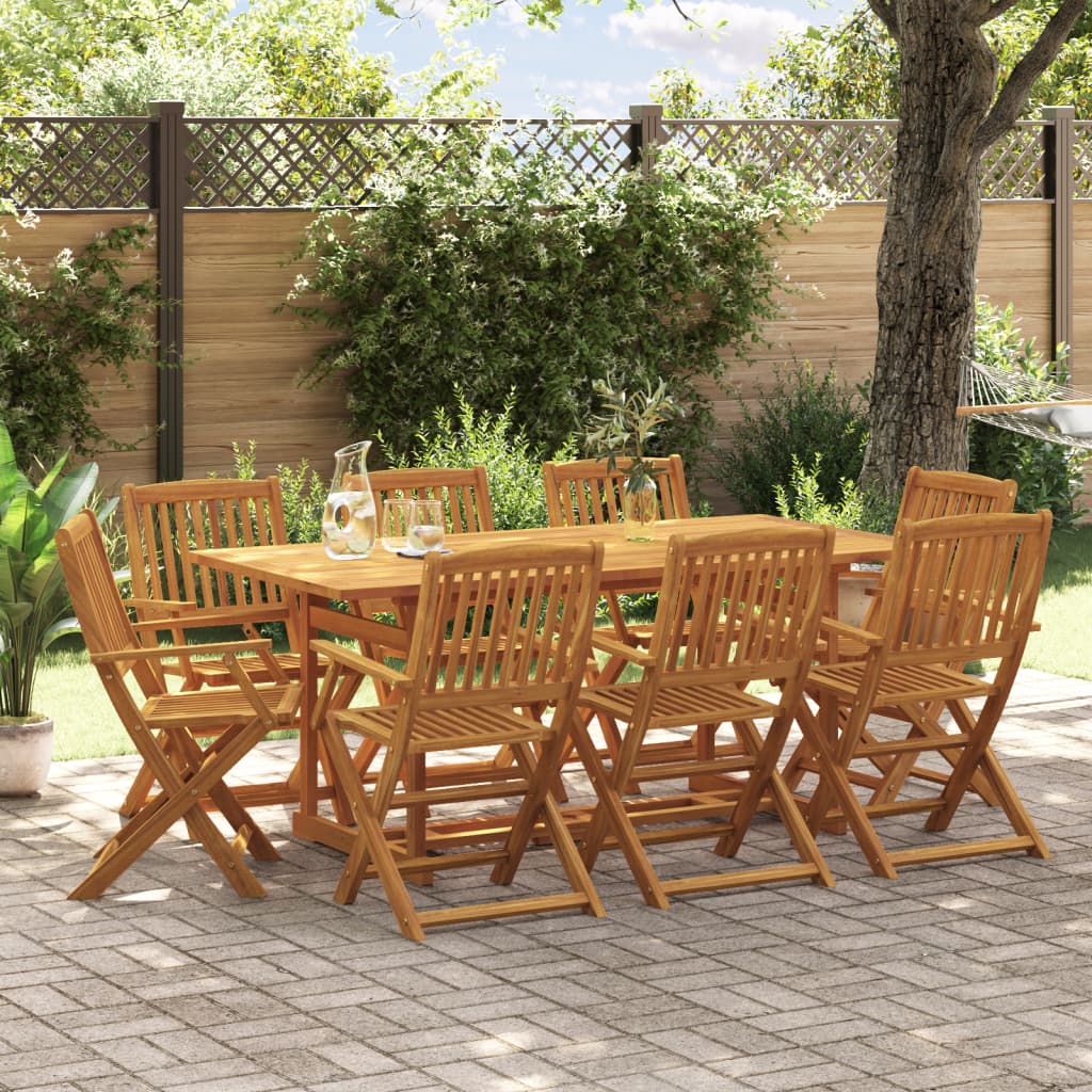 Set mobilier de grădină 9 piese 180x90x75 cm, lemn masiv acacia GartenMobel Dekor