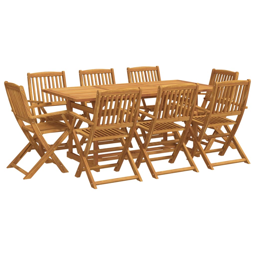 Set mobilier de grădină 9 piese 180x90x75 cm, lemn masiv acacia GartenMobel Dekor