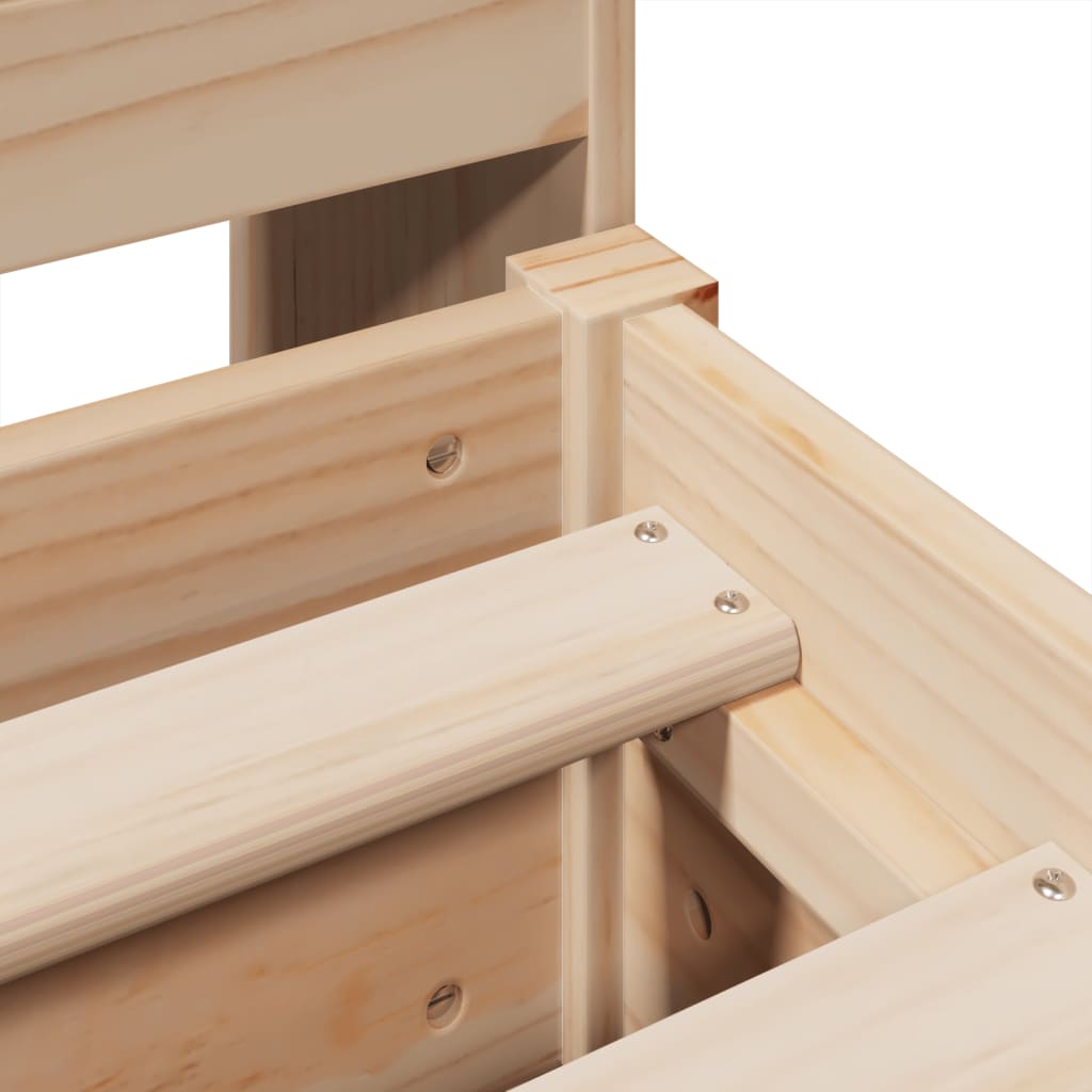 Cadru de pat fără saltea, 180x200 cm, lemn masiv pin GartenMobel Dekor