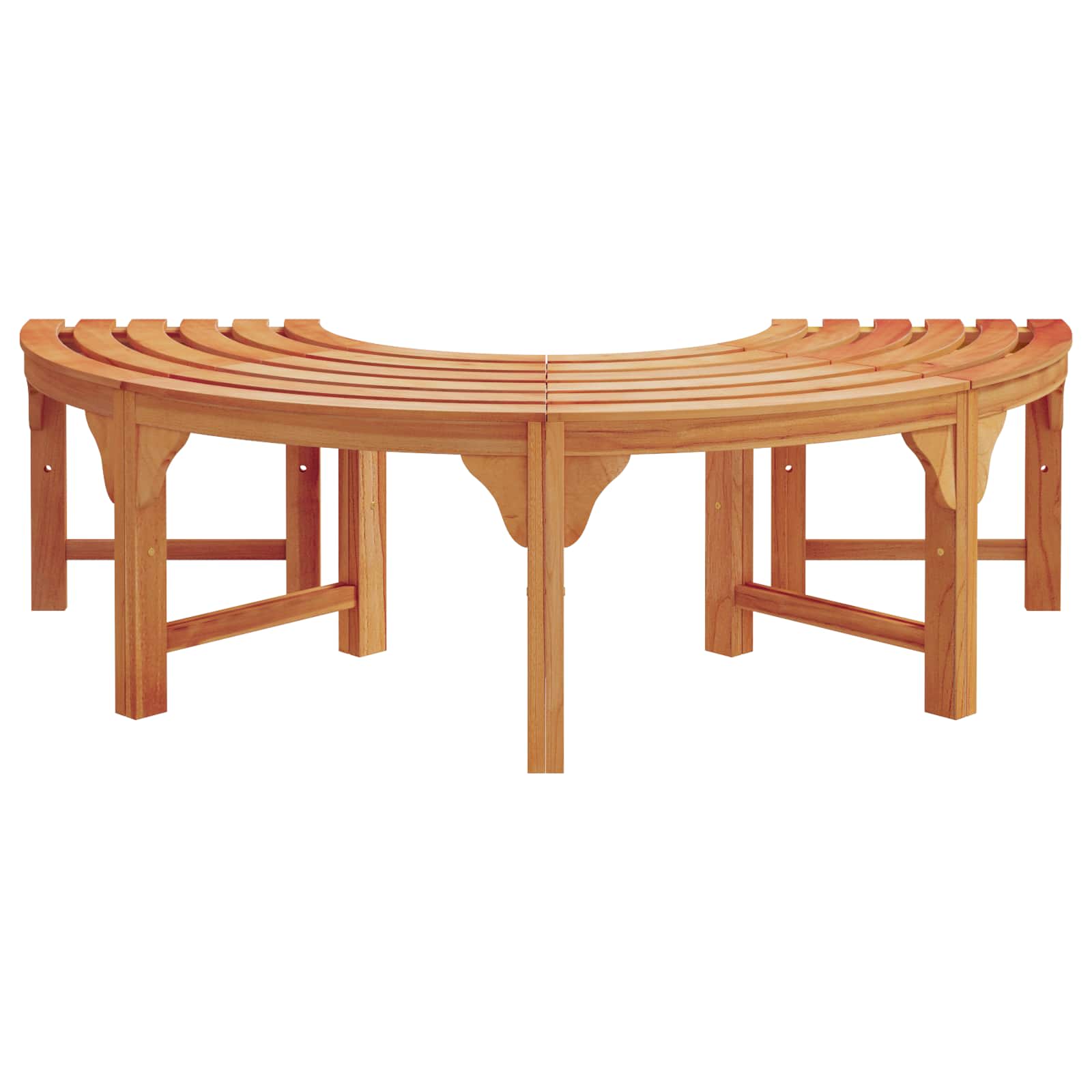 Bancă cu arbori 2 pcs natural 160 x 80 x 45cm GartenMobel Dekor