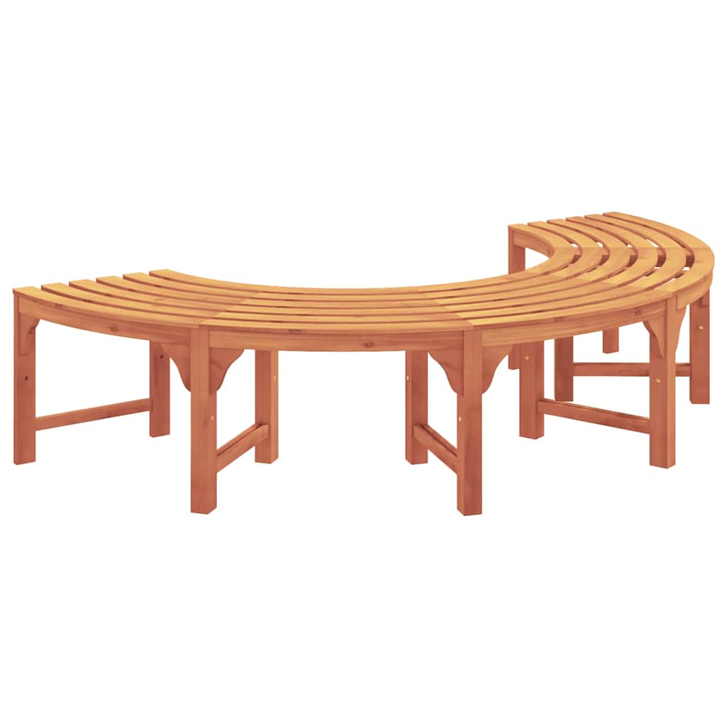 Bancă cu arbori 2 pcs natural 160 x 80 x 45cm GartenMobel Dekor