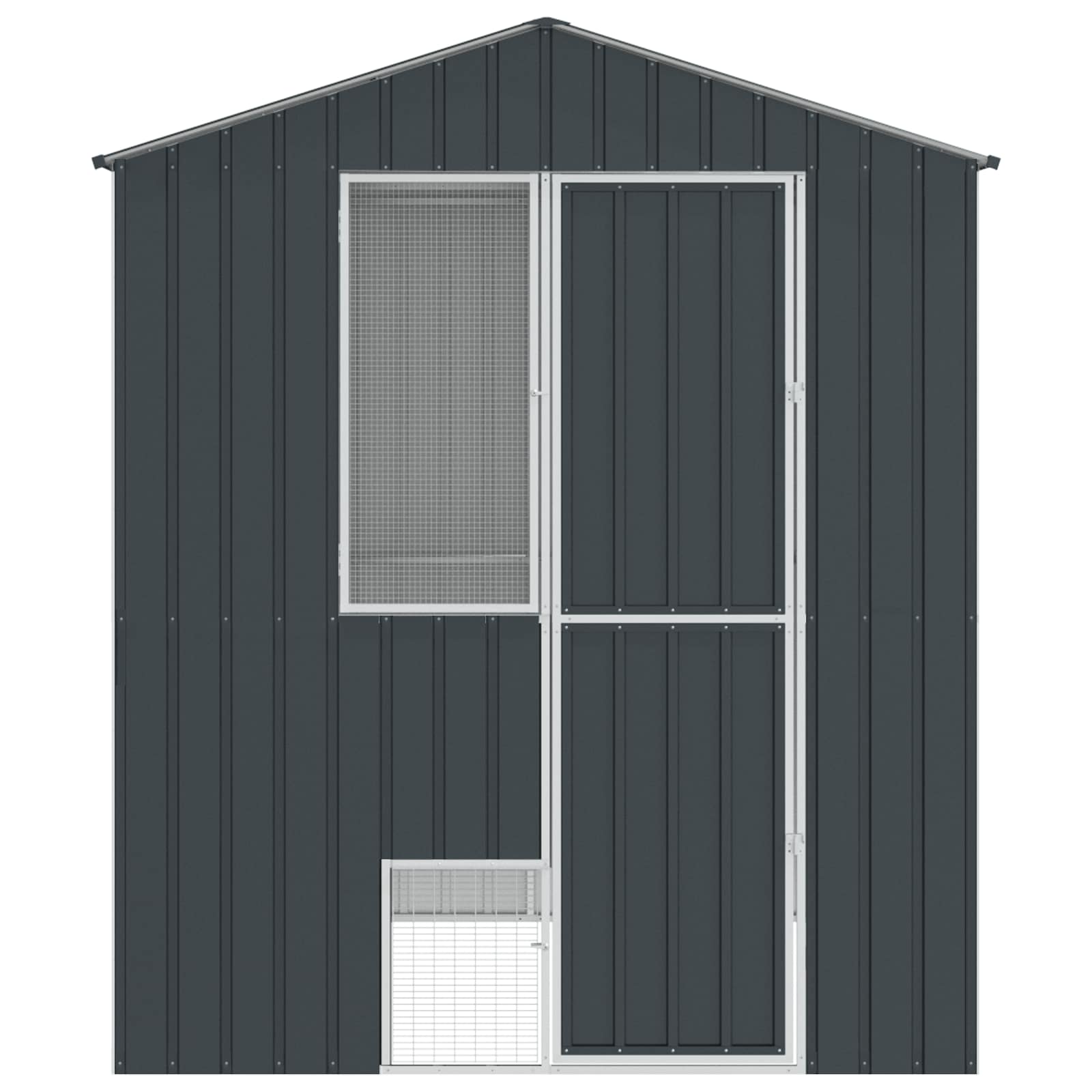 Cușcă pentru păsări Antracit 215 x 210 x 247 cm Oțel Galvanizat GartenMobel Dekor