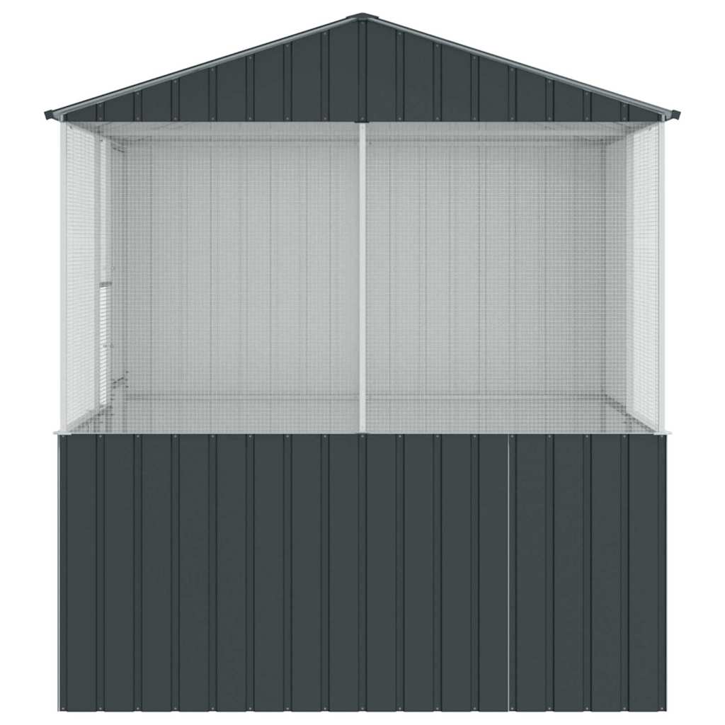 Cușcă pentru păsări Antracit 215 x 209 x 230 cm Oțel Galvanizat GartenMobel Dekor