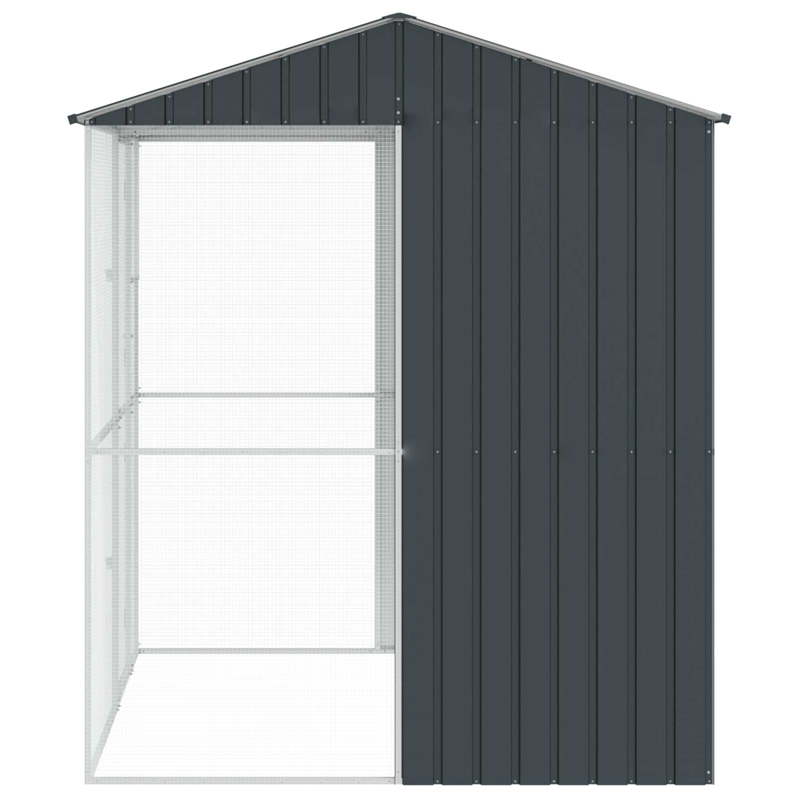 Cușcă pentru păsări Antracit 215 x 210 x 247 cm Oțel Galvanizat GartenMobel Dekor