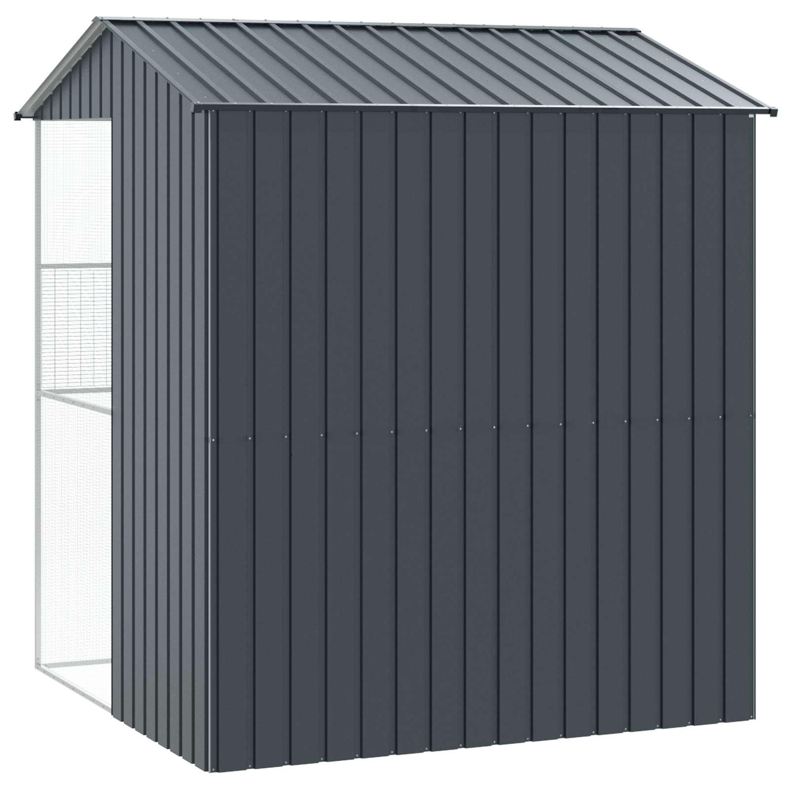 Cușcă pentru păsări Antracit 215 x 210 x 247 cm Oțel Galvanizat GartenMobel Dekor