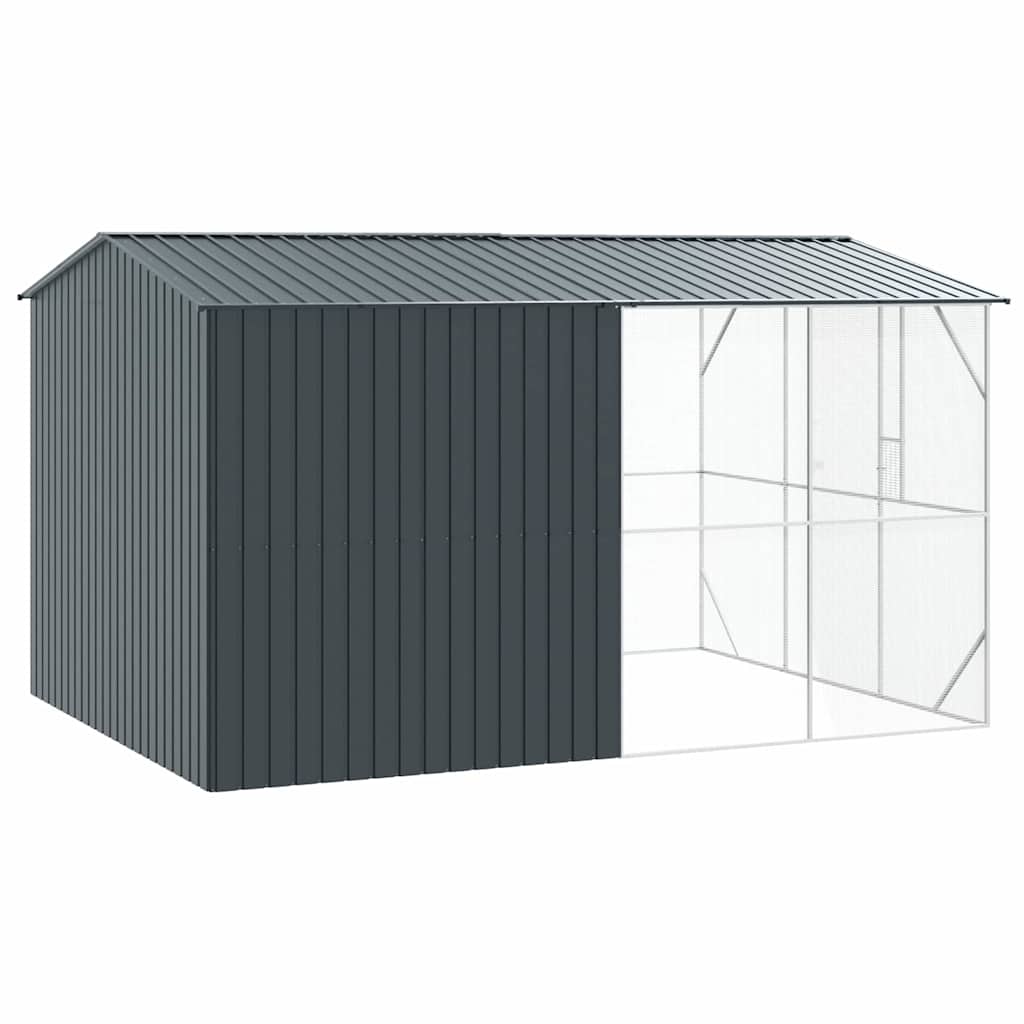Cușcă pentru păsări Antracit 430 x 310 x 247 cm Oțel Galvanizat GartenMobel Dekor