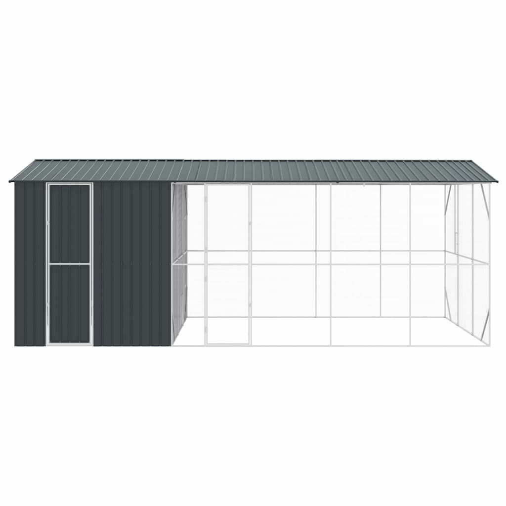 Cușcă pentru păsări Antracit 645 x 310 x 247 cm Oțel Galvanizat GartenMobel Dekor