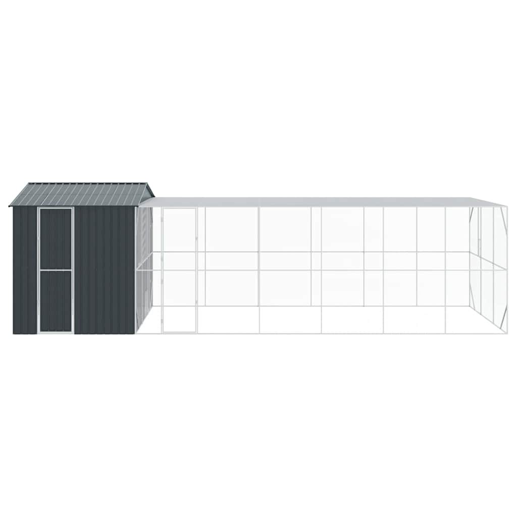 Cușcă pentru păsări Antracit 845 x 304 x 247 cm Oțel Galvanizat GartenMobel Dekor