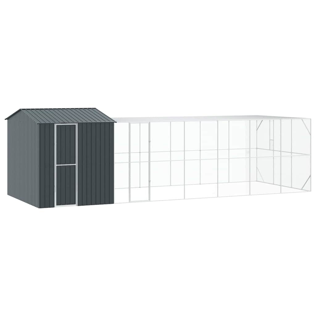 Cușcă pentru păsări Antracit 845 x 304 x 247 cm Oțel Galvanizat GartenMobel Dekor