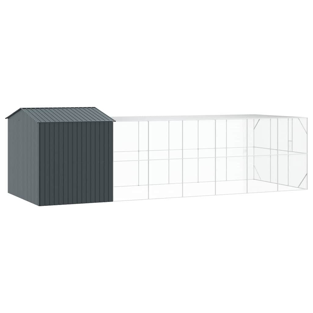 Cușcă pentru păsări Antracit 845 x 304 x 247 cm Oțel Galvanizat GartenMobel Dekor