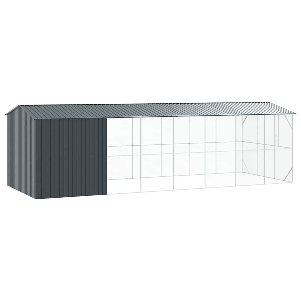 Cușcă pentru păsări Antracit 860 x 310 x 247 cm Oțel Galvanizat GartenMobel Dekor