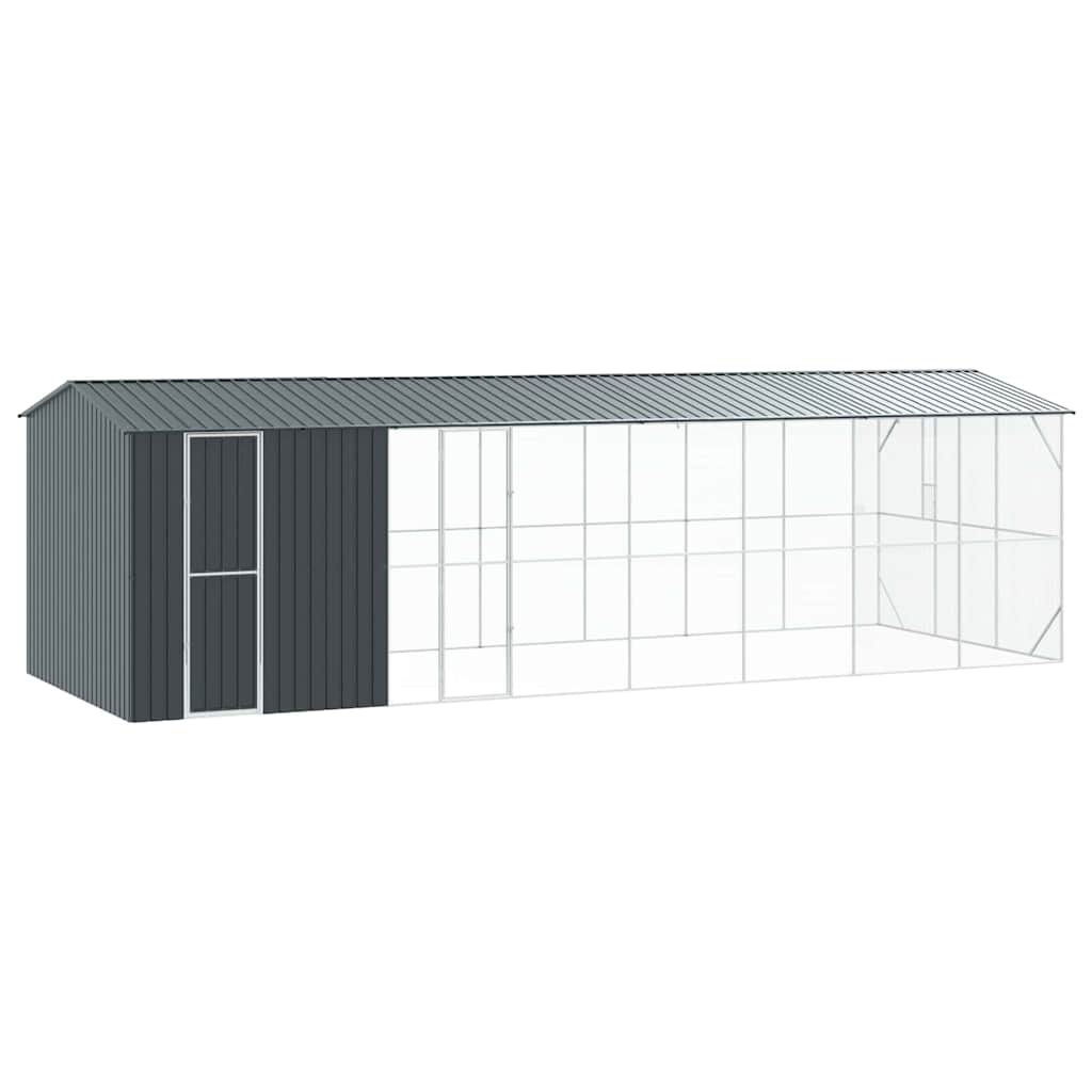 Cușcă pentru păsări Antracit 860 x 310 x 247 cm Oțel Galvanizat GartenMobel Dekor