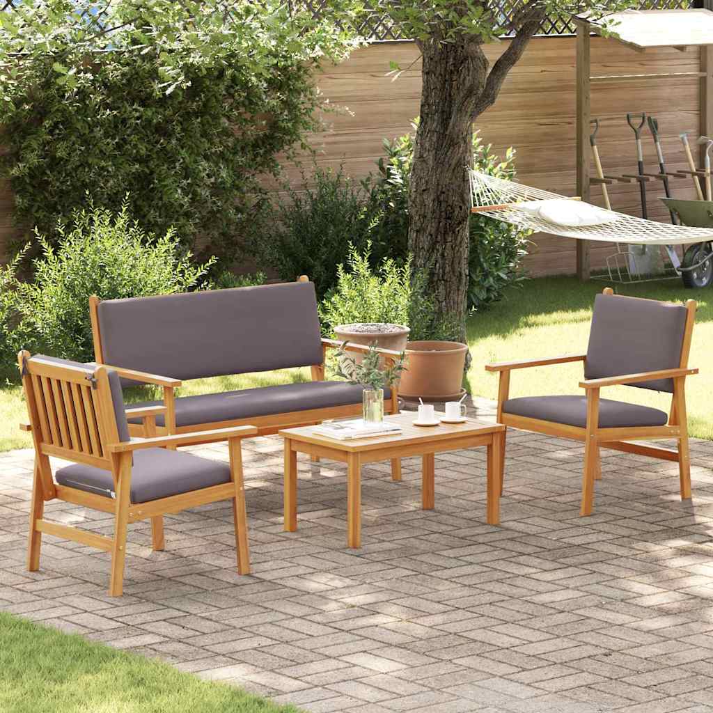 Set de canapele pentru grădină 4 pcs Maro 120 x 65,5 x 79 cm GartenMobel Dekor