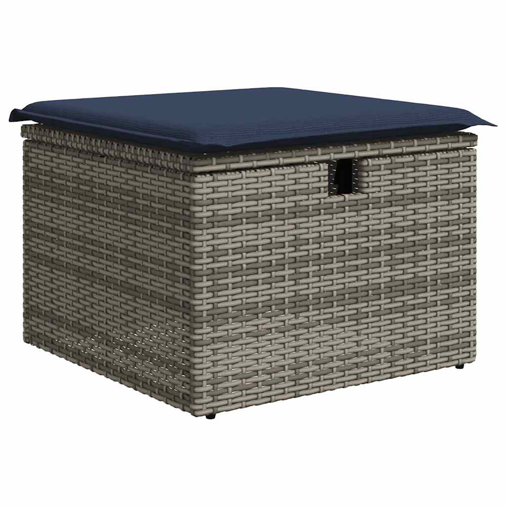 Set mobilier grădină cu perne, 6 piese, gri, poliratan GartenMobel Dekor
