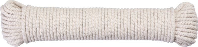 Sfoară de rufe din bumbac albă 20 m, grosime 4 mm MagicHome