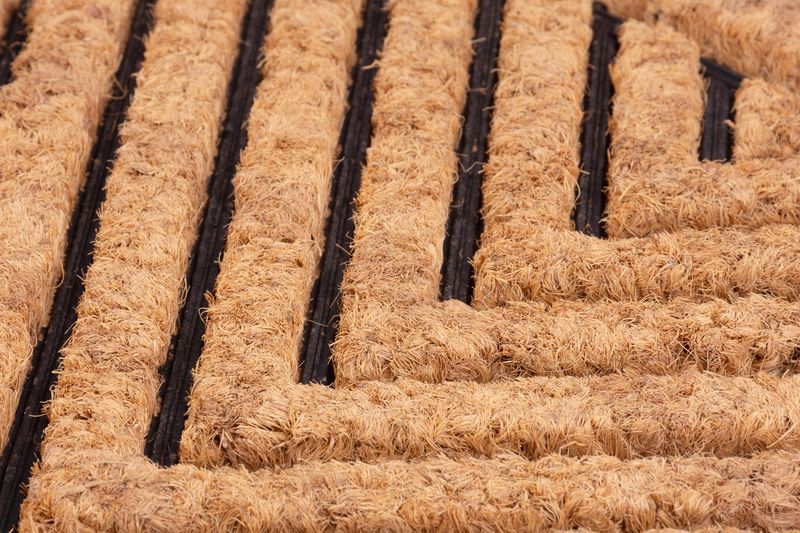 Covoraș de intrare MagicHome Arrows 40x60 cm, cocos și bază antiderapantă