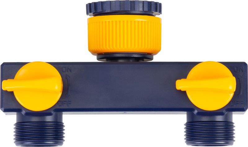 Distribuitor 2 căi pentru furtun de grădină cu robinete DY8003