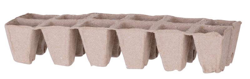 Tăviță pentru răsaduri din hârtie Strend Pro Herrison, 12 celule, set 3 buc