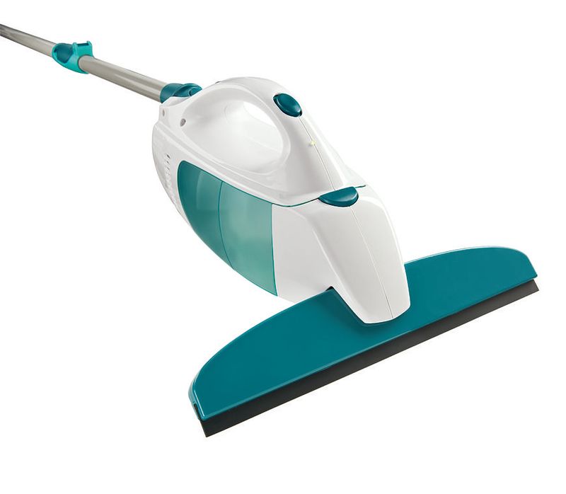 Čistič okien LEIFHEIT 51003 Window cleaner, s tyčou 43 cm, mop a vysávač na okná, akumulátorový