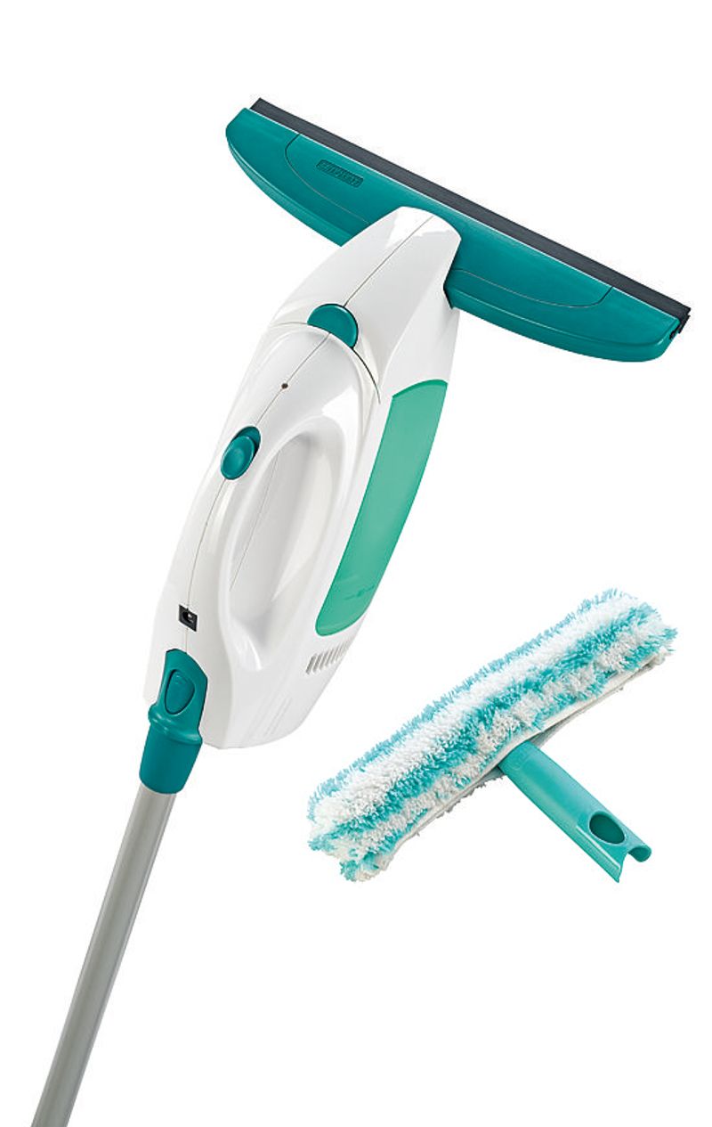 Čistič okien LEIFHEIT 51003 Window cleaner, s tyčou 43 cm, mop a vysávač na okná, akumulátorový