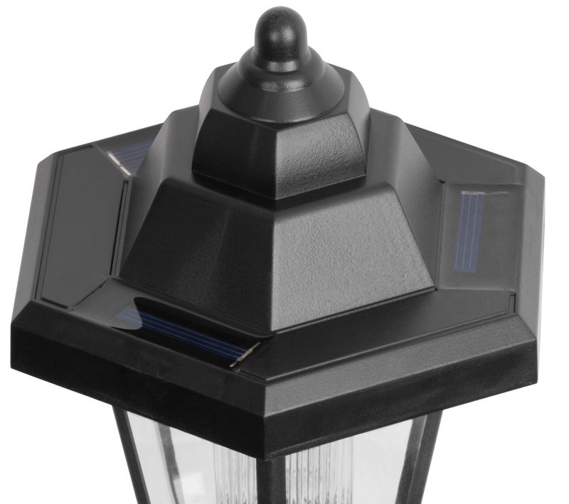 Meteostație de grădină 158 cm cu termometru, pluviometru și lampă solară