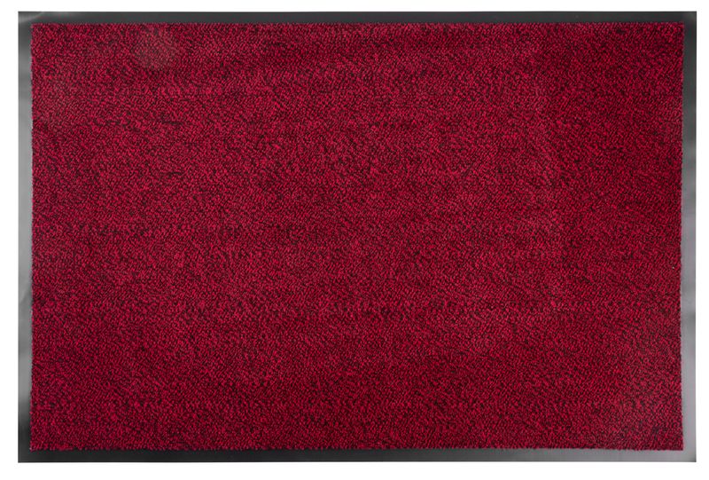 Covoraș de intrare MagicHome antiderapant 60x90 cm, roșu-negru