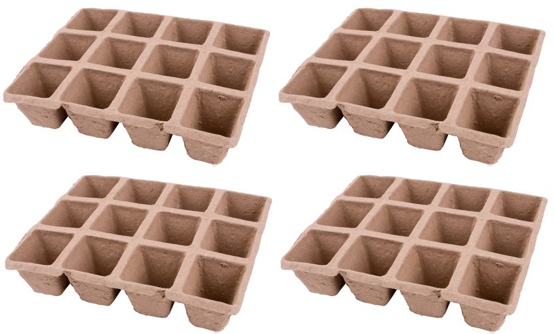 Sadbovač Strend Pro Herrison P1002, papierový, 12 priesad, bal. 4 ks, 210x170x45 mm