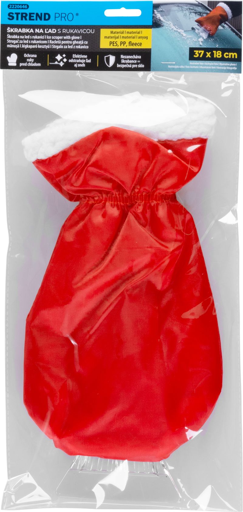 Răzuitoare auto pentru gheață și zăpadă cu mănușă termoizolată, 37x18 cm