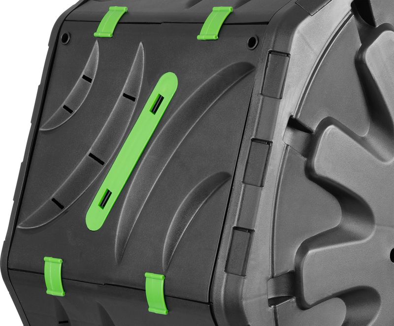 Compostor de gradina tip tambur Strend Pro Garden, 70 L, negru