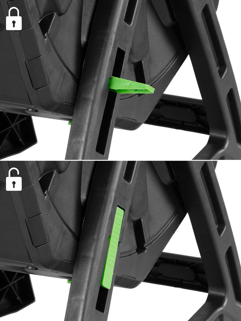 Compostor de gradina tip tambur Strend Pro Garden, 70 L, negru