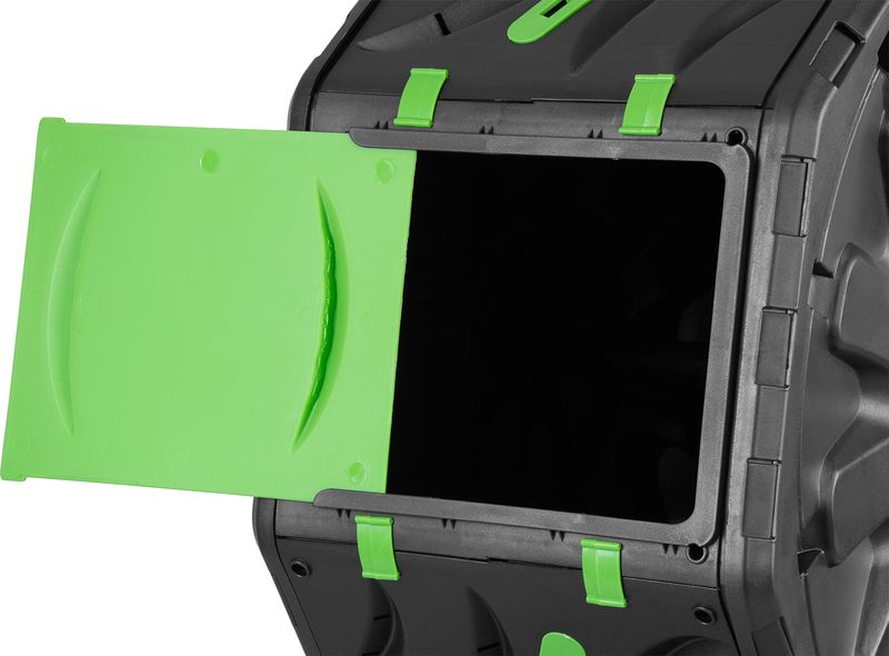 Compostor de gradina tip tambur Strend Pro Garden, 70 L, negru