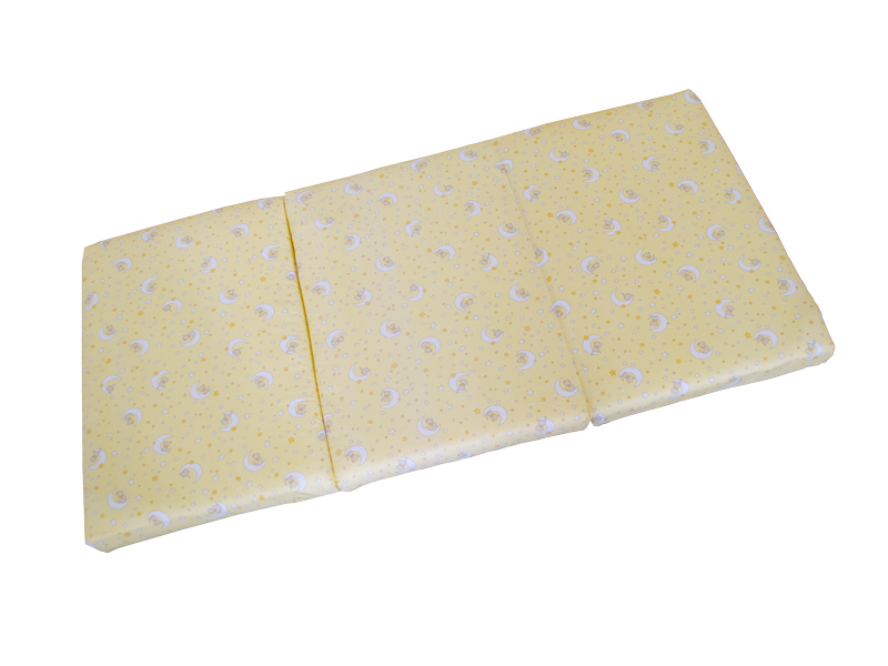 Saltea Pliabila Spuma Poliuretanica 120x60x5 cm - Galbena