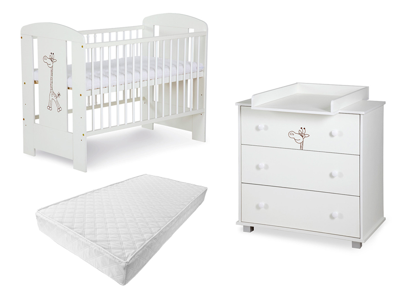 Mobilier Camera copii Si Bebelusi KLUPS SAFARI GIRAFFE Alb 2