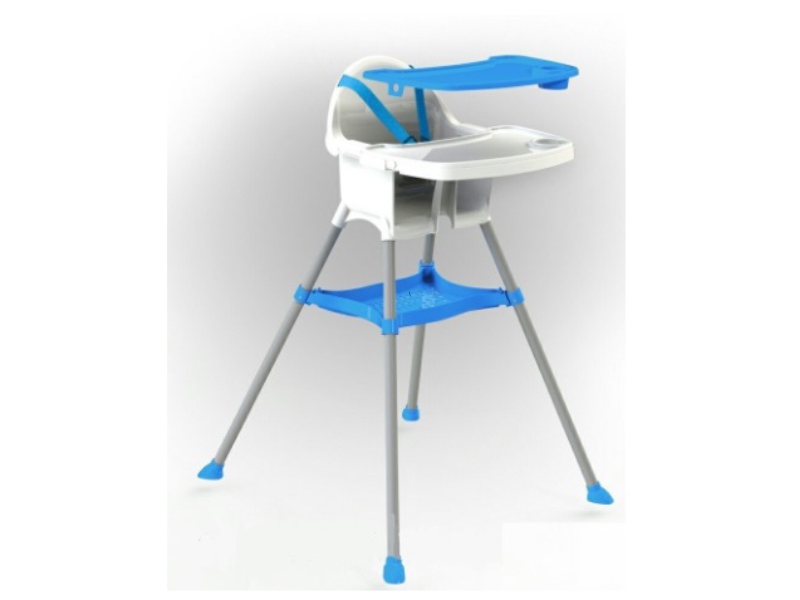 Scaun de masa pentru bebelusi MyKids 03220/1 albastru cu blat detasabil