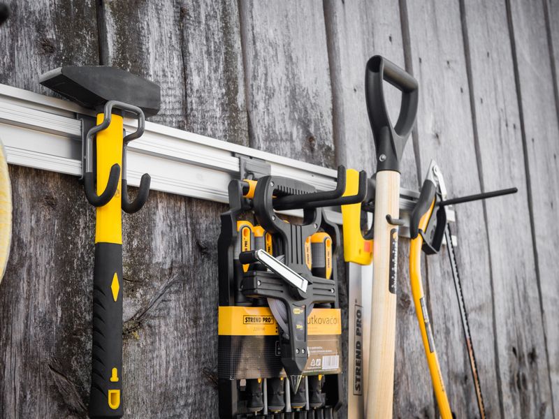 Suport organizare unelte de perete Strend Pro G-mate, 120 cm, 6 piese
