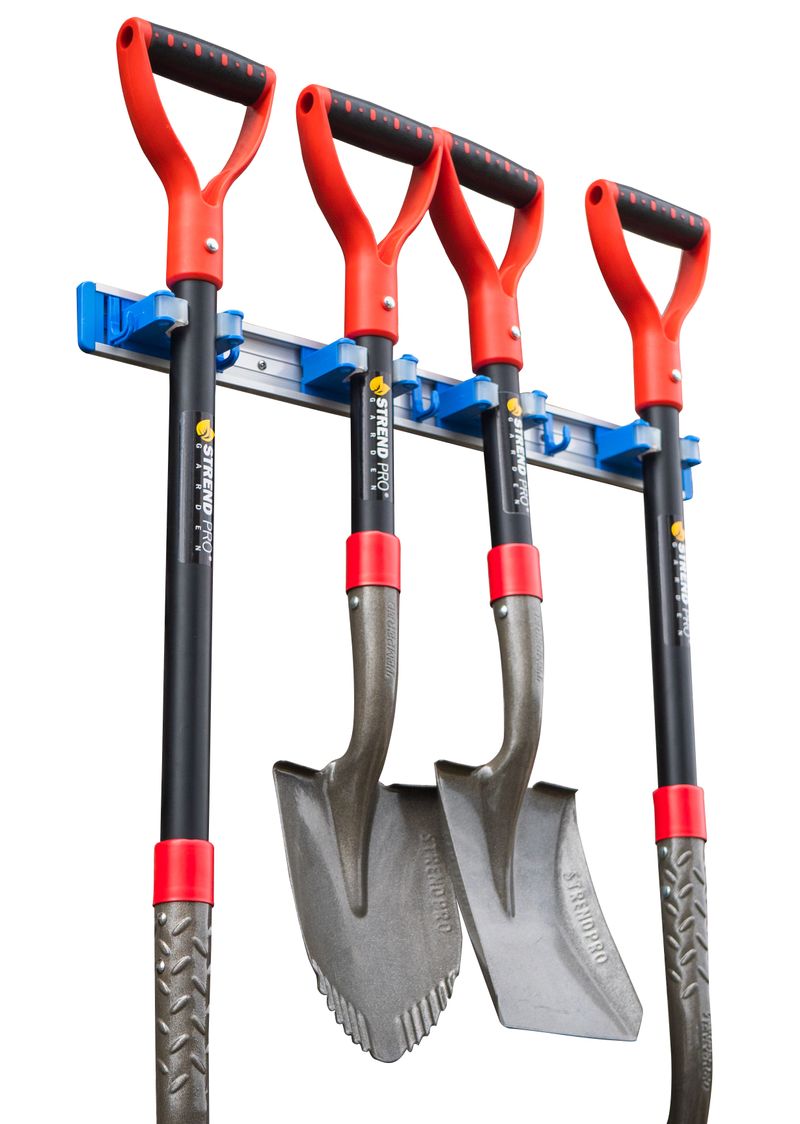 Suport de perete pentru unelte Strend Pro, 4 poziții, aluminiu și plastic